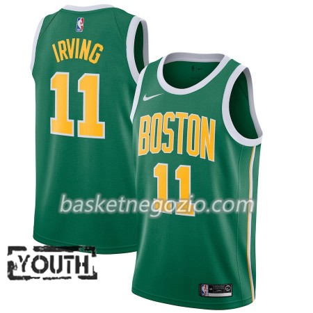 Canotte Bambino Boston Celtics Kyrie Irving 11 2018-19 Nike Verde Swingman